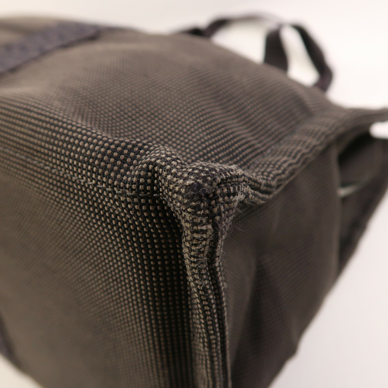 HERMES 帆布Herline銀扣手挽袋-8