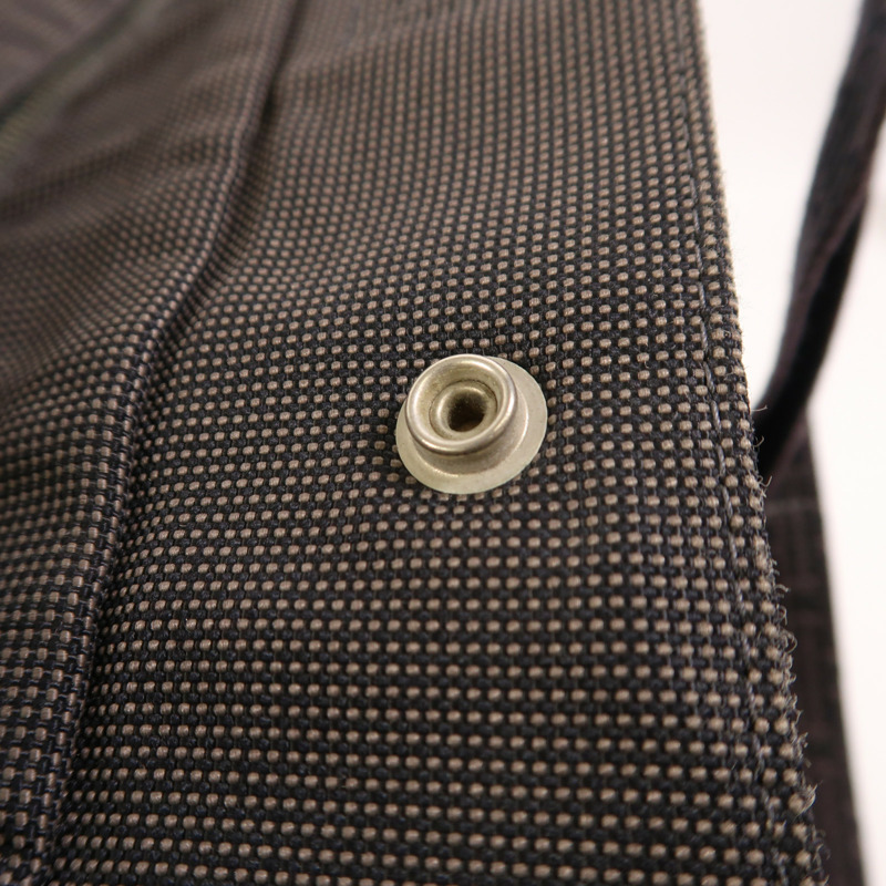 HERMES 帆布Herline銀扣手挽袋-18