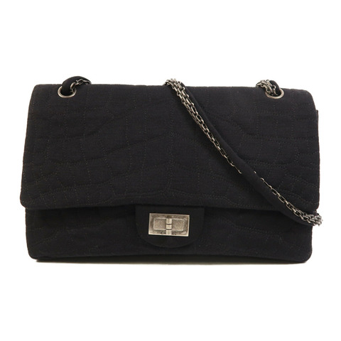 CHANEL 帆布Shoulder Bag鏈帶肩背袋