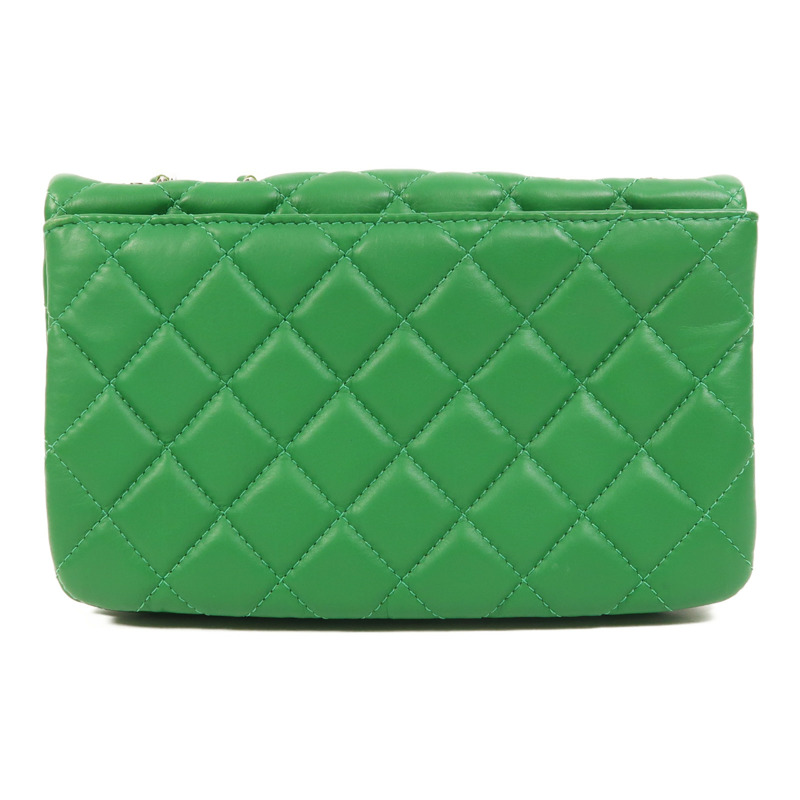 CHANEL 羊皮皮革Shoulder Bag銀扣鏈帶肩背袋-1