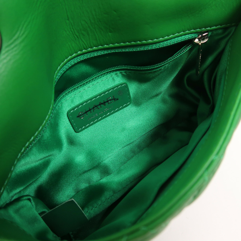 CHANEL 羊皮皮革Shoulder Bag銀扣鏈帶肩背袋-4