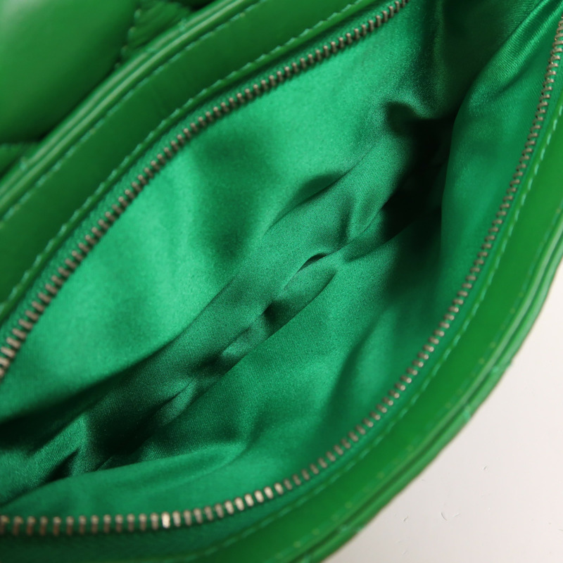 CHANEL 羊皮皮革Shoulder Bag銀扣鏈帶肩背袋-5