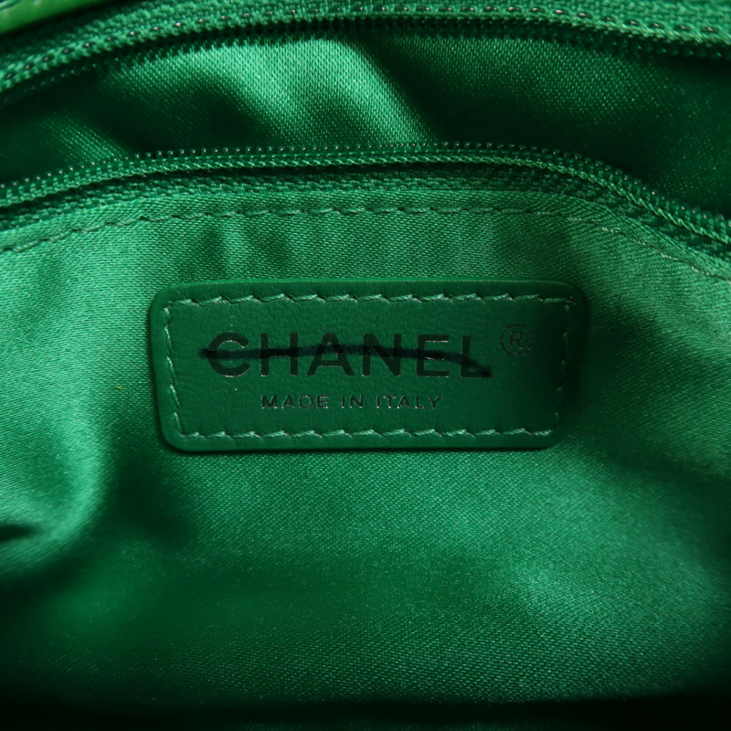 CHANEL 羊皮皮革Shoulder Bag銀扣鏈帶肩背袋-6