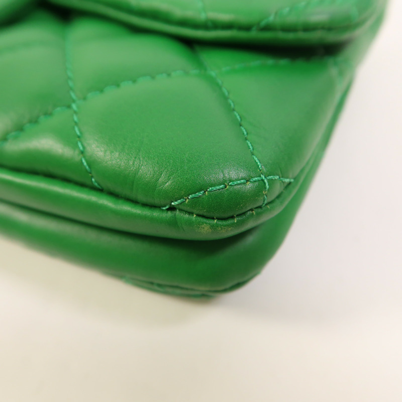 CHANEL 羊皮皮革Shoulder Bag銀扣鏈帶肩背袋-10
