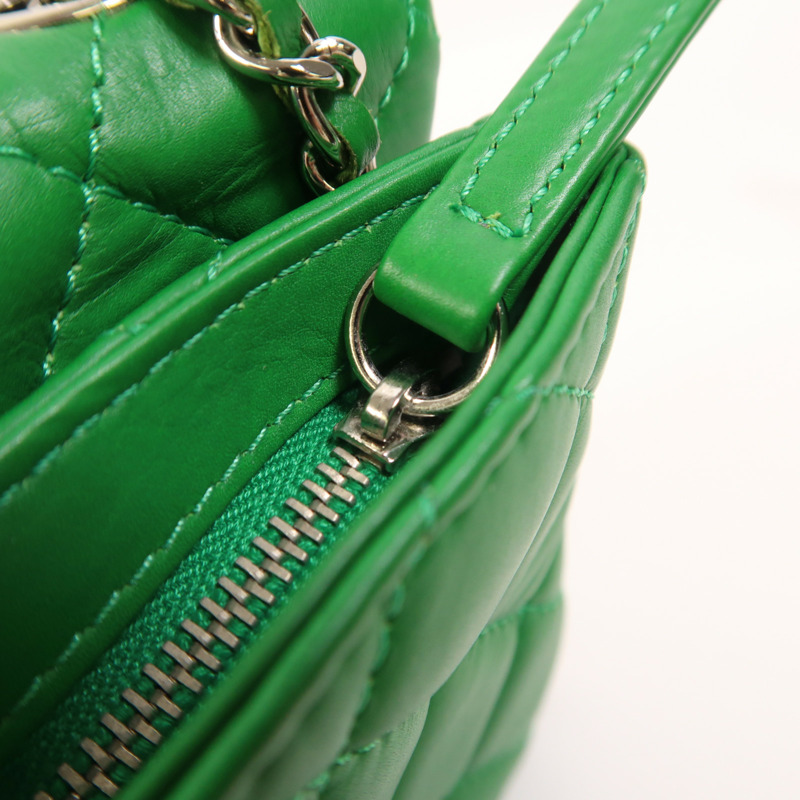 CHANEL 羊皮皮革Shoulder Bag銀扣鏈帶肩背袋-18