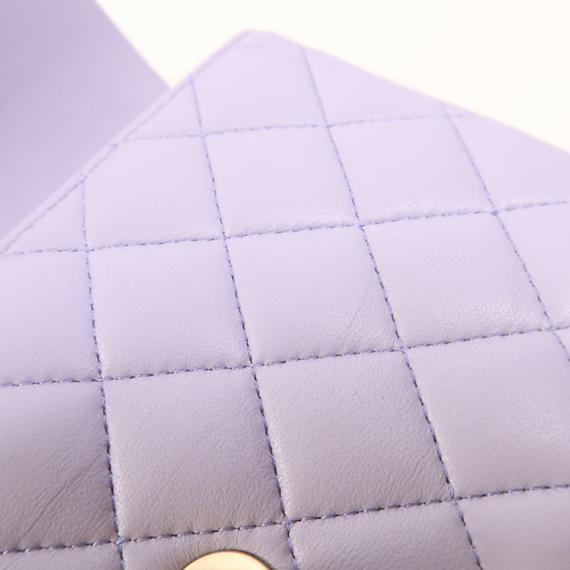 CHANEL 羊皮皮革Mini Flap Bag With Top Handle金扣手挽肩背兩用袋-17