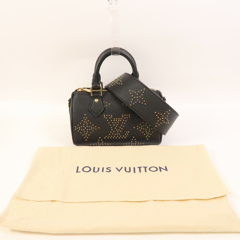LOUIS VUITTON Monogram Empreinte Nano Speedy金扣手挽肩背兩用袋-7