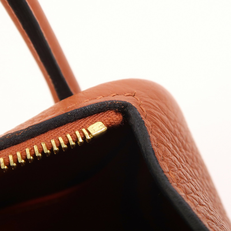 HERMES Clemence皮革Mini Lindy金扣手挽肩背兩用袋Cuivre-17