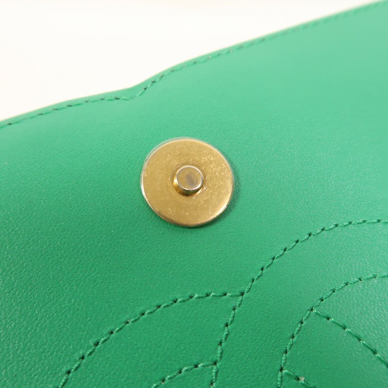 CHANEL 牛皮皮革Chain Shoulder金扣鏈帶肩背袋-19