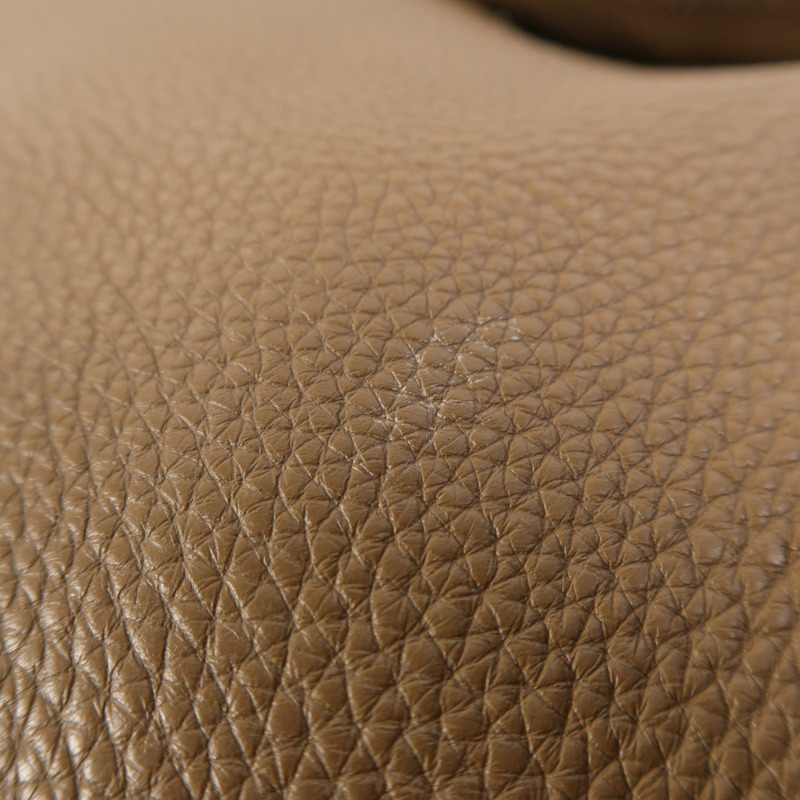 HERMES Clemence皮革Lindy 34銀扣手挽肩背兩用袋Etoupe-16