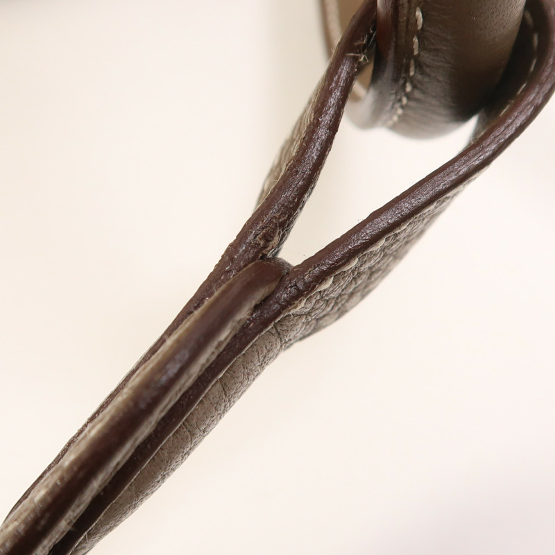 HERMES Clemence皮革Lindy 34銀扣手挽肩背兩用袋Etoupe-18