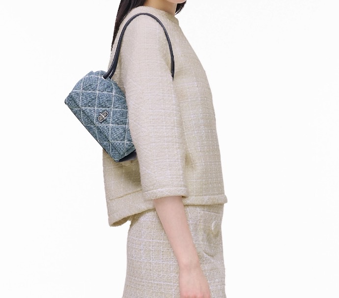 Marc Jacobs 女士 絎縫牛仔迷你雙肩包均碼碼30cm*12cm*17cm-3