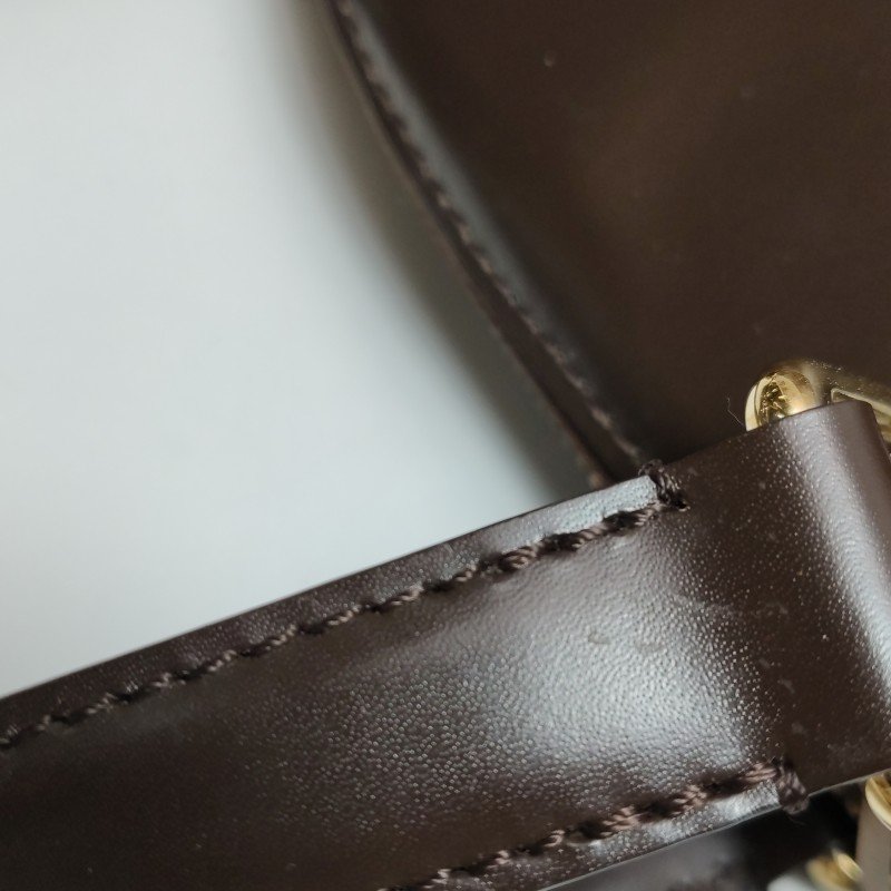 Louis Vuitton(LV)Verona小號牛皮棋盤格Logo徽標托特包手提包-15