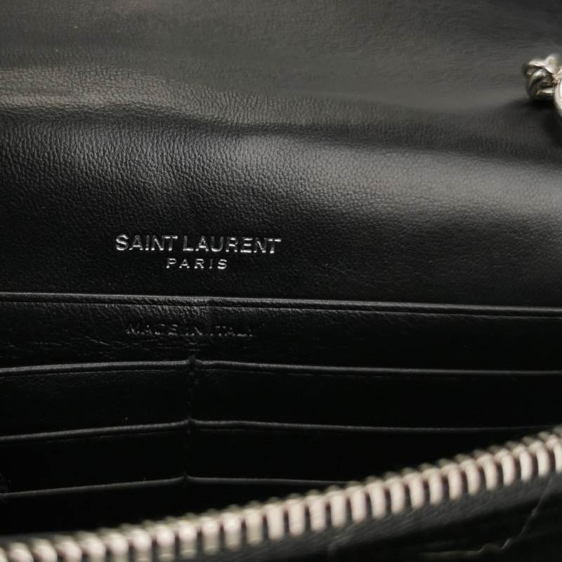 Saint Laurent Kate凱特包小號羊皮絨布鑽扣YSL標誌斜挎包單肩包-7