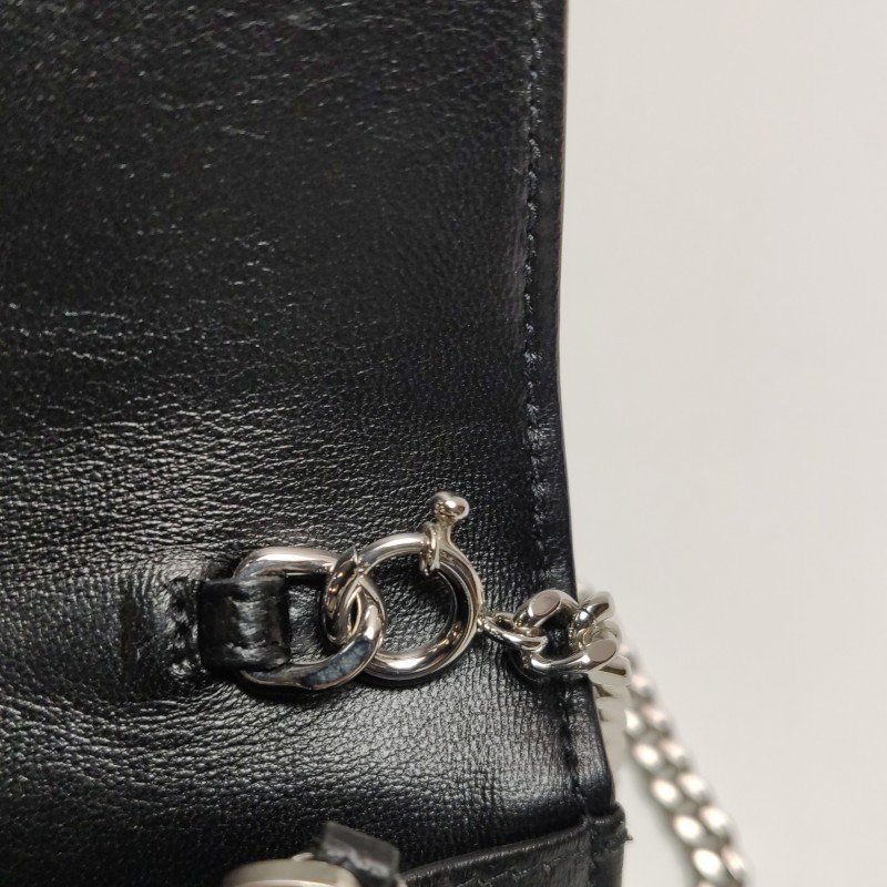 Saint Laurent Kate凱特包小號羊皮絨布鑽扣YSL標誌斜挎包單肩包-11