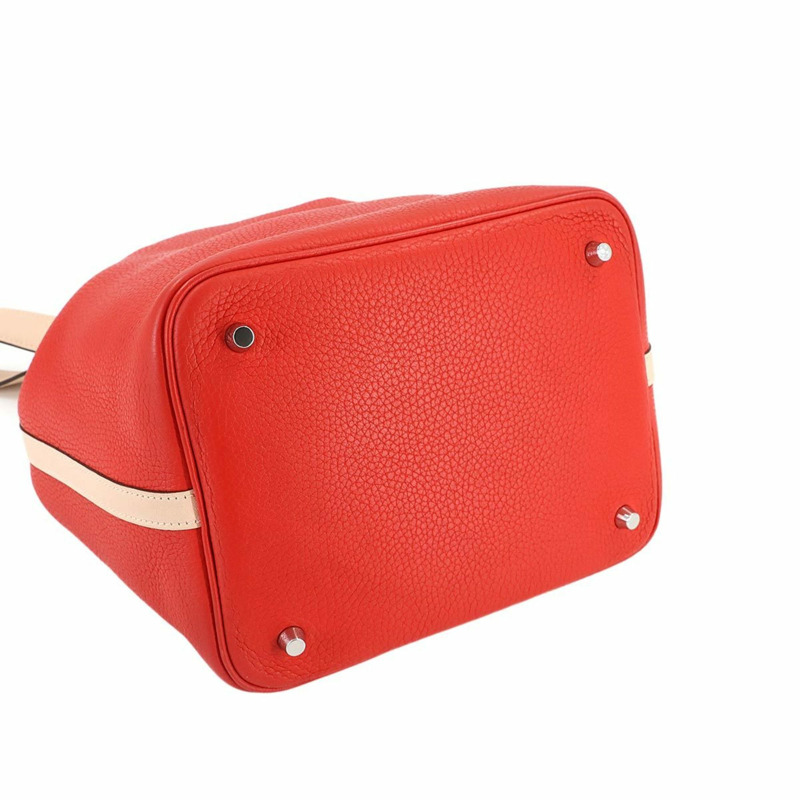 愛馬仕 Hermès Picotin Lock Touch 22mm 手提包，顏色包括 Taurillon Clemence、Swift、Rouge Tomato 和 Rose Eglantine，帶有 X 印章-3