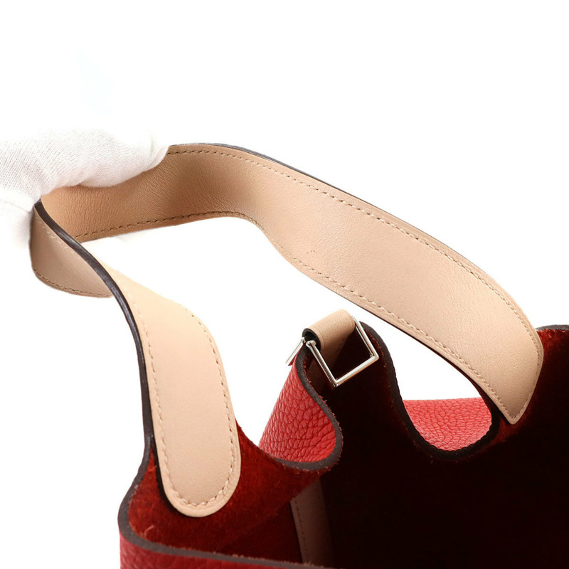 愛馬仕 Hermès Picotin Lock Touch 22mm 手提包，顏色包括 Taurillon Clemence、Swift、Rouge Tomato 和 Rose Eglantine，帶有 X 印章-8