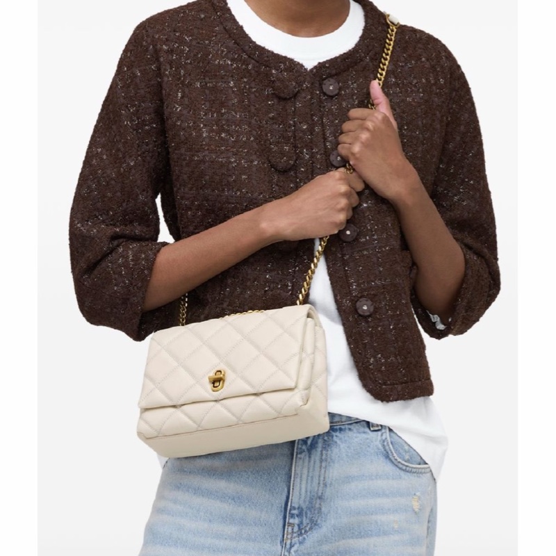 Marc Jacobs 女士 絎縫單肩包均碼碼24cm*8cm*15cm-5