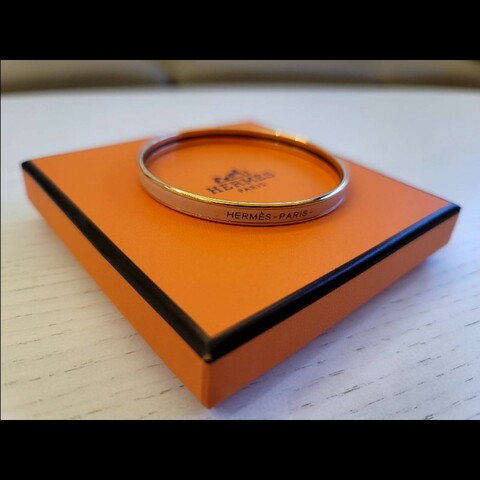Hermès Glitter 手環，卡薩塔粉色 Size62
