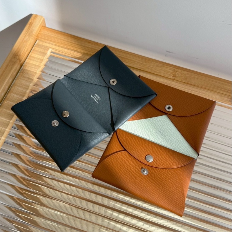 Hermes Calvi duo 金棕拼氣泡綠/迷霧灰-0