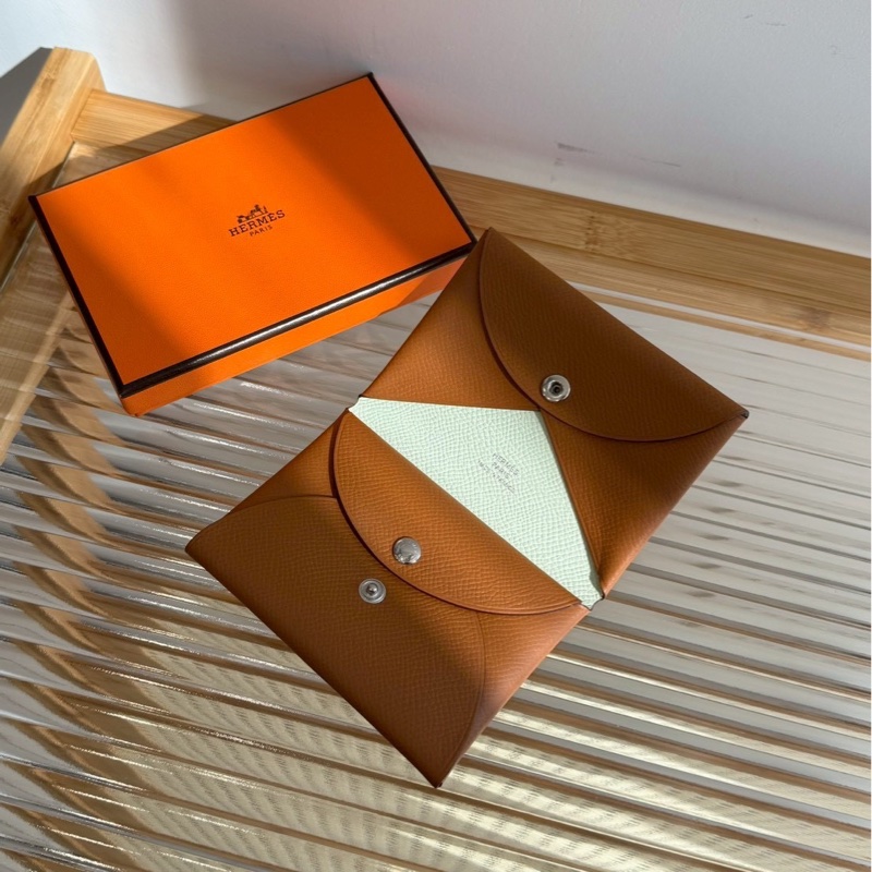 Hermes Calvi duo 金棕拼氣泡綠/迷霧灰-2