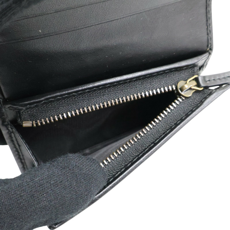 黑色 牛皮 GG Marmont 兩折 扣式 短夾【GUCCI 古馳】 466492-5