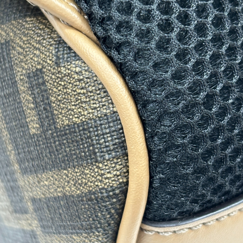 棕色 皮革 FF LOGO 後背包【FENDI 芬迪】  7VZ074-11