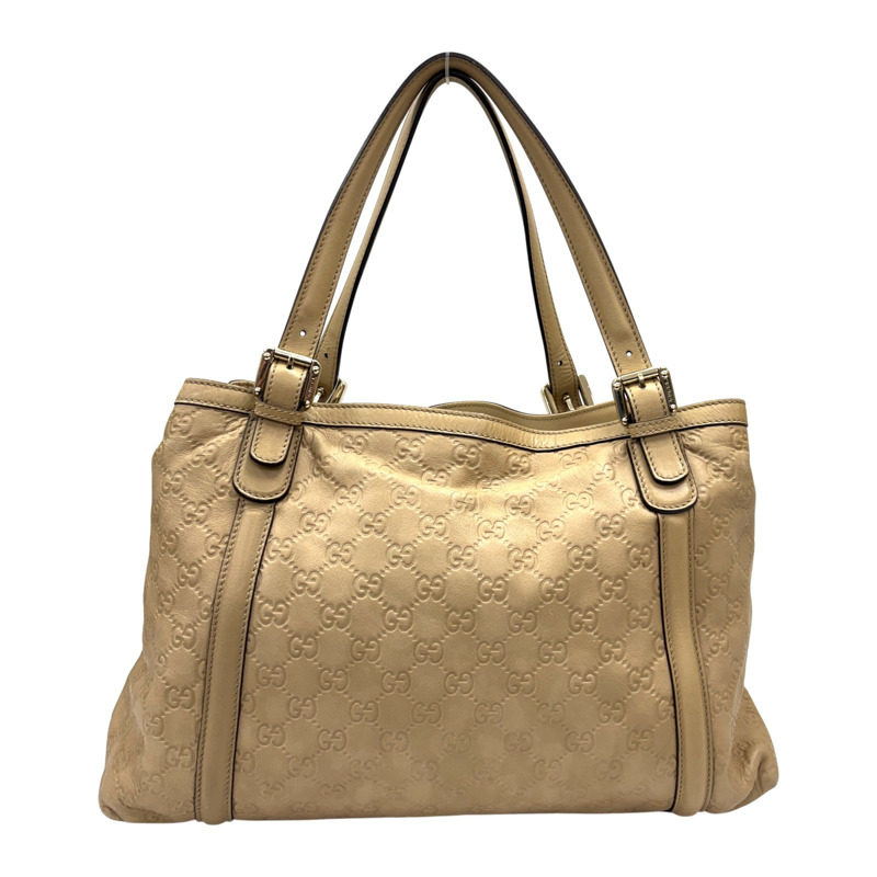 米色 Guccissima 牛皮 Britt 手提包【GUCCI 古馳】 162094-2