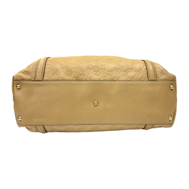 米色 Guccissima 牛皮 Britt 手提包【GUCCI 古馳】 162094-3