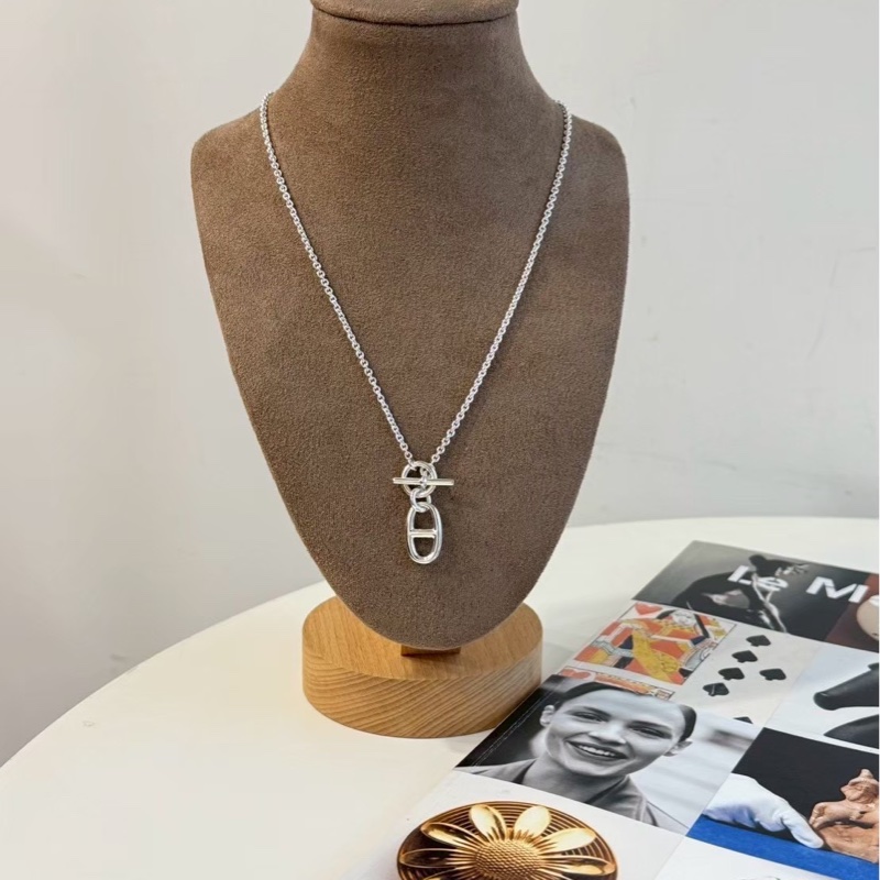 Hermes 純銀豬鼻項鍊-1