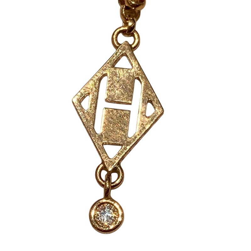 HERMES 愛馬仕 GAMBADE H EARRINGS 18K 耳環 PG-2