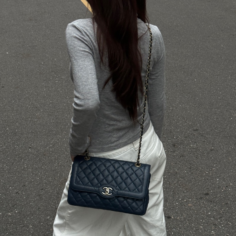 【極新🎁】 Chanel Diana 黛妃包 魚子醬牛皮 （專櫃最新24.6萬）-20