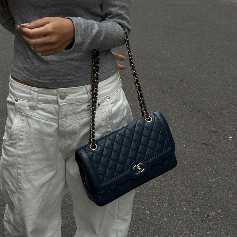 【極新🎁】 Chanel Diana 黛妃包 魚子醬牛皮 （專櫃最新24.6萬）-21