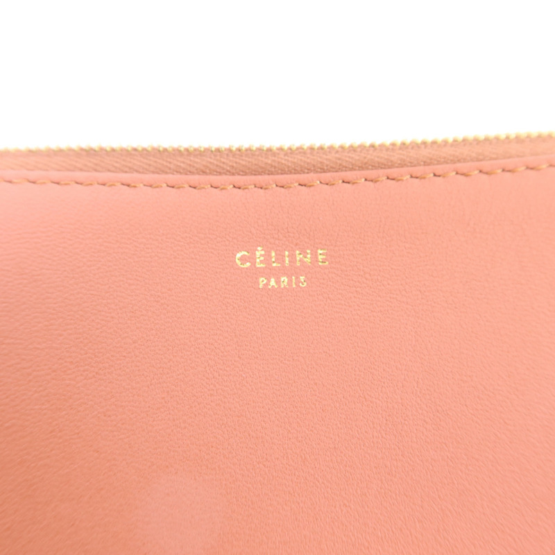 CELINE 牛皮皮革Pouch金扣小袋-5