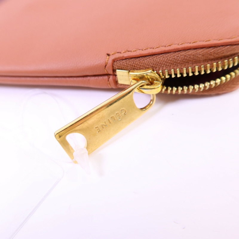 CELINE 牛皮皮革Pouch金扣小袋-7