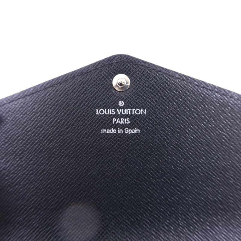LOUIS VUITTON Epi Sarah銀扣長錢包-5