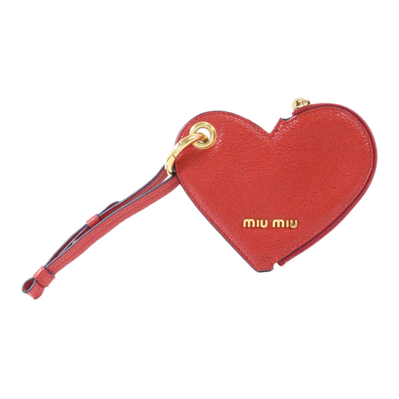 Miu Miu 牛皮皮革Coin Case金扣零錢包-0
