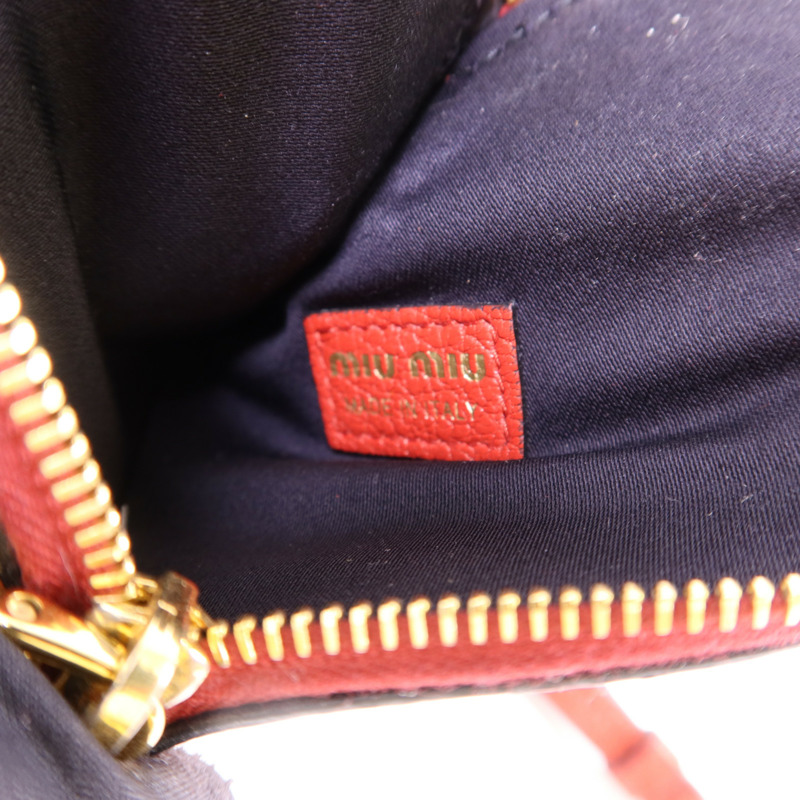 Miu Miu 牛皮皮革Coin Case金扣零錢包-6