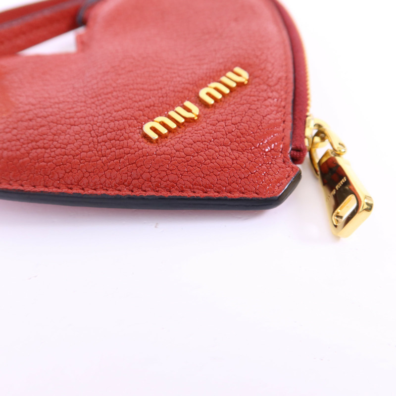 Miu Miu 牛皮皮革Coin Case金扣零錢包-11