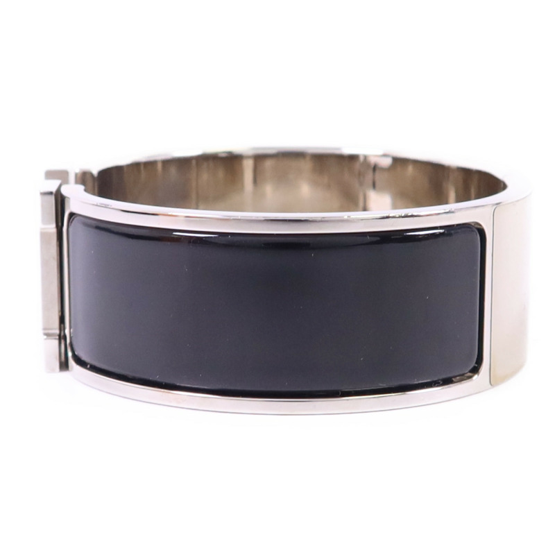 HERMES 金屬Clic-Clac H銀扣手鐲-2