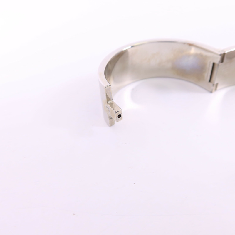 HERMES 金屬Clic-Clac H銀扣手鐲-6