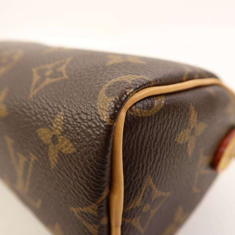 LOUIS VUITTON Monogram Nano Speedy金扣手挽肩背兩用袋-9