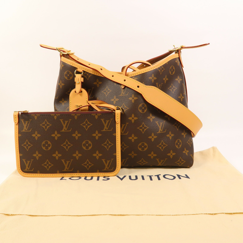 LOUIS VUITTON Monogram CarryAll PM金扣肩背袋-8