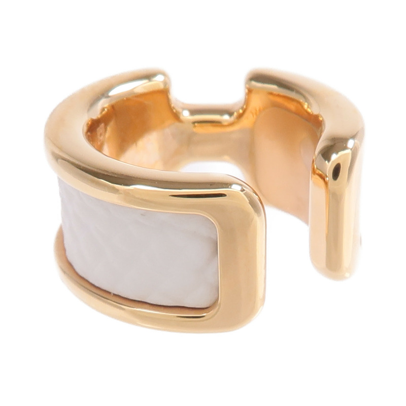 HERMES 金屬/Epsom皮革Olympe Ear Cuff耳夾-4