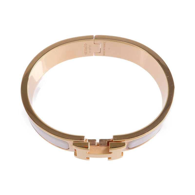 HERMES 金屬/琺瑯Clic H手鐲-3