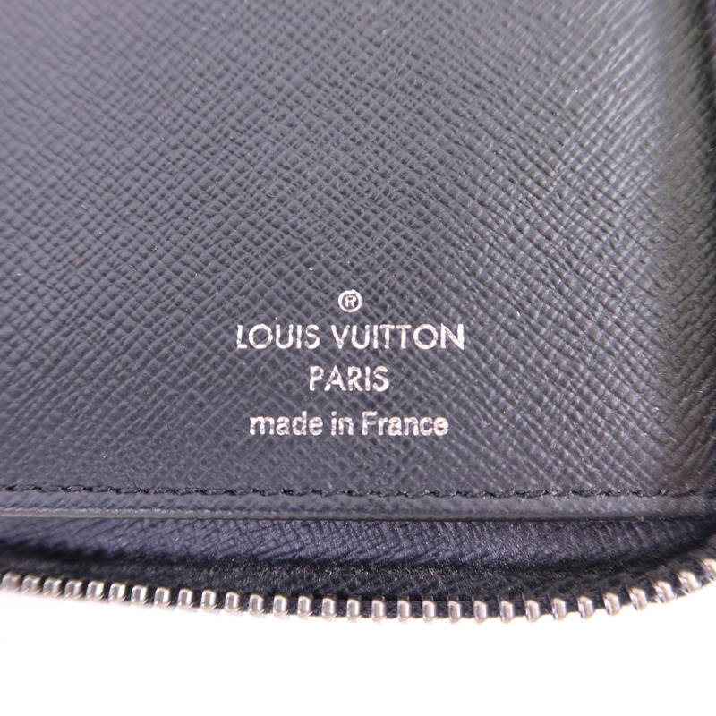LOUIS VUITTON Monogram EclipseZippy Vertical Wallet銀扣長錢包-6