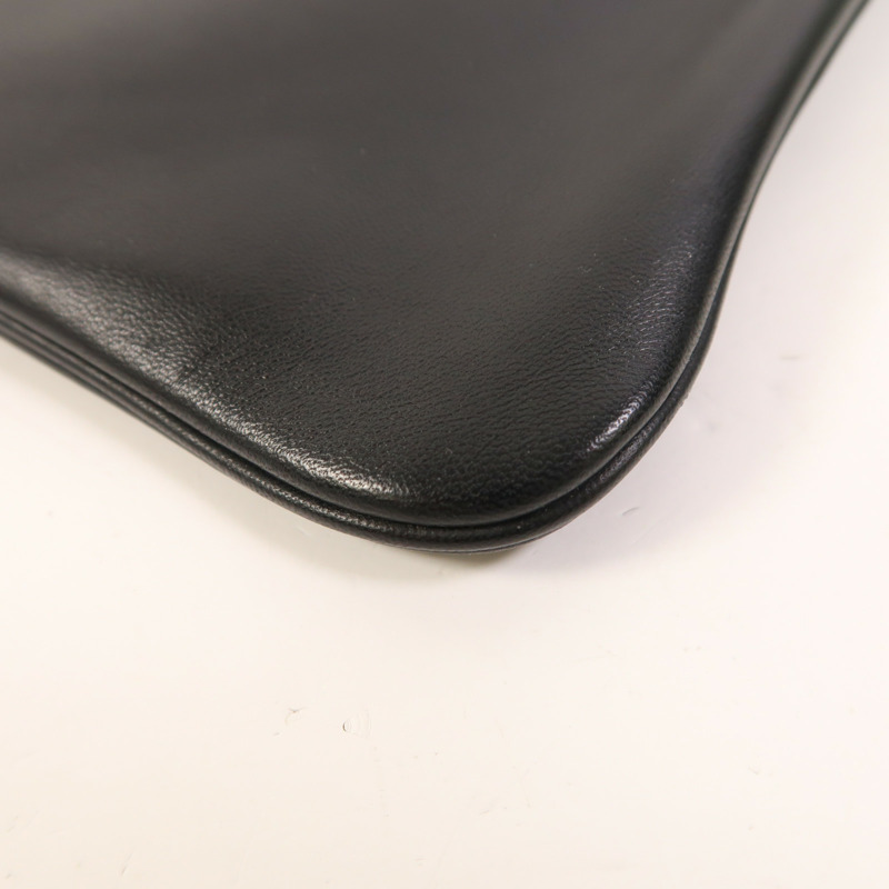 HERMES Swift皮革Aline Mini銀扣肩背袋Noir-11