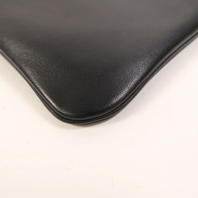 HERMES Swift皮革Aline Mini銀扣肩背袋Noir-12