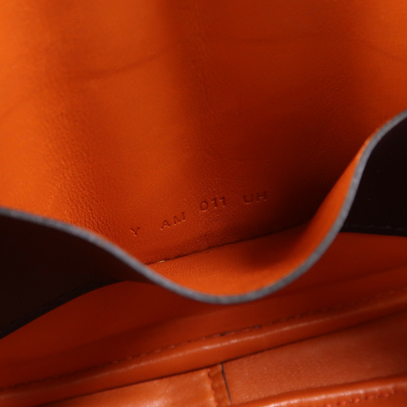 HERMES Swift皮革In The Loop銀扣肩背袋Bleu Navy/Terre Battue-6