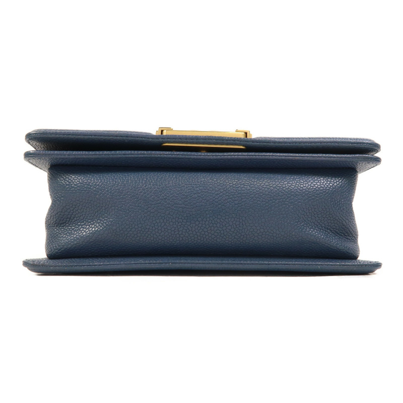 CHANEL 牛皮皮革Boy 20金扣鏈帶肩背袋-3